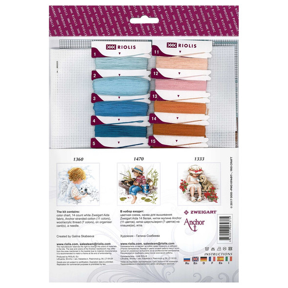 Riolis Cross Stitch Kit Under My Umbrella